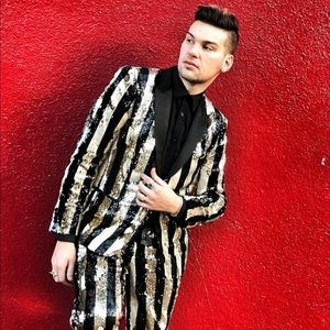 Striped Sequin ASOS Suit